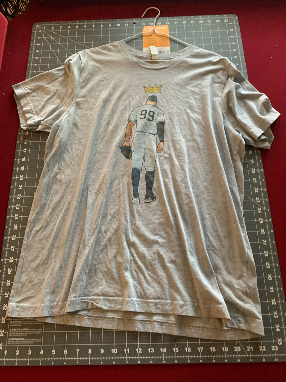 Bella Canvas Light Gray Graphic Baseball Player Tee